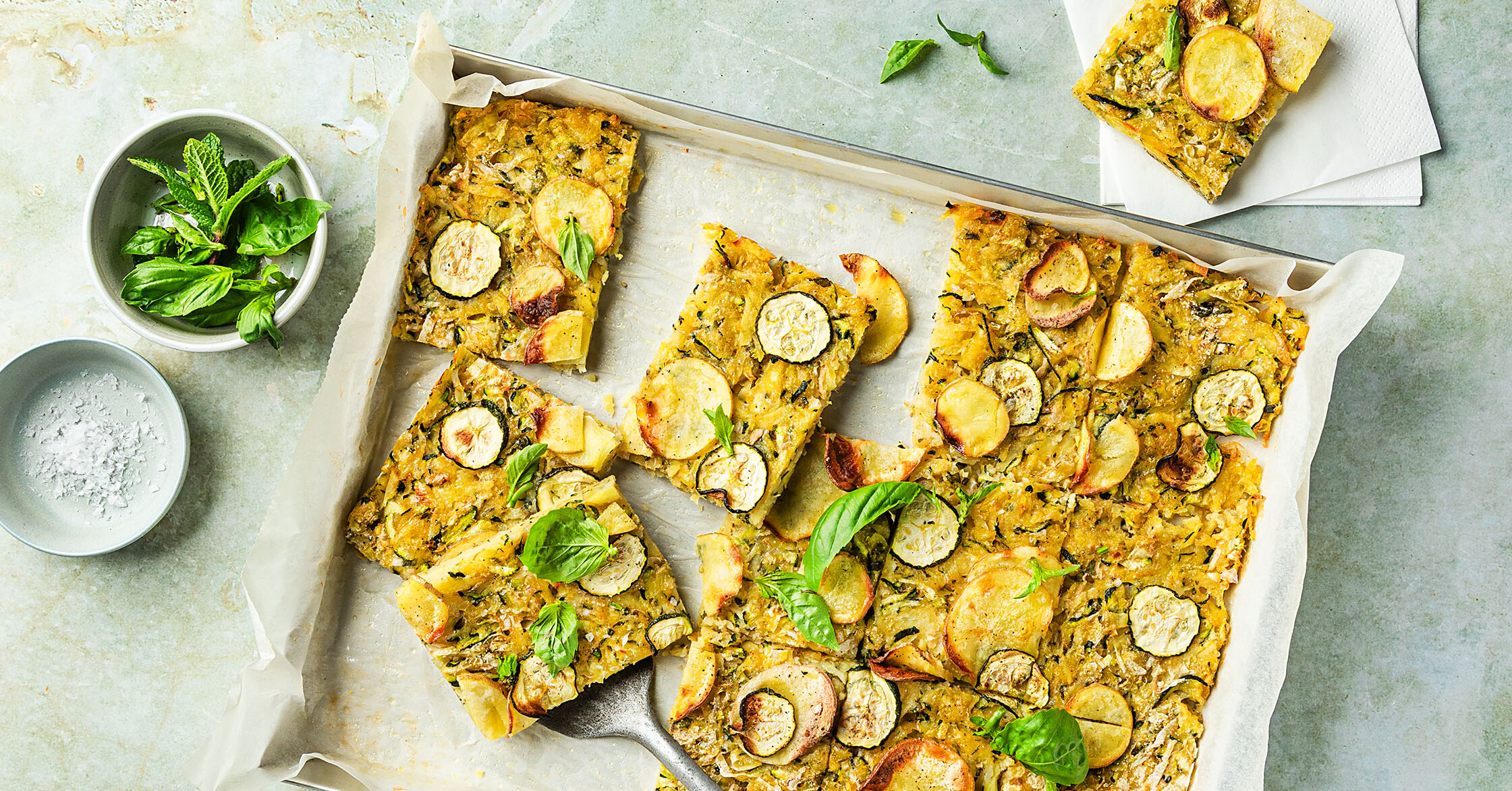 Scarpaccia De Courgettes Et Pommes De Terre