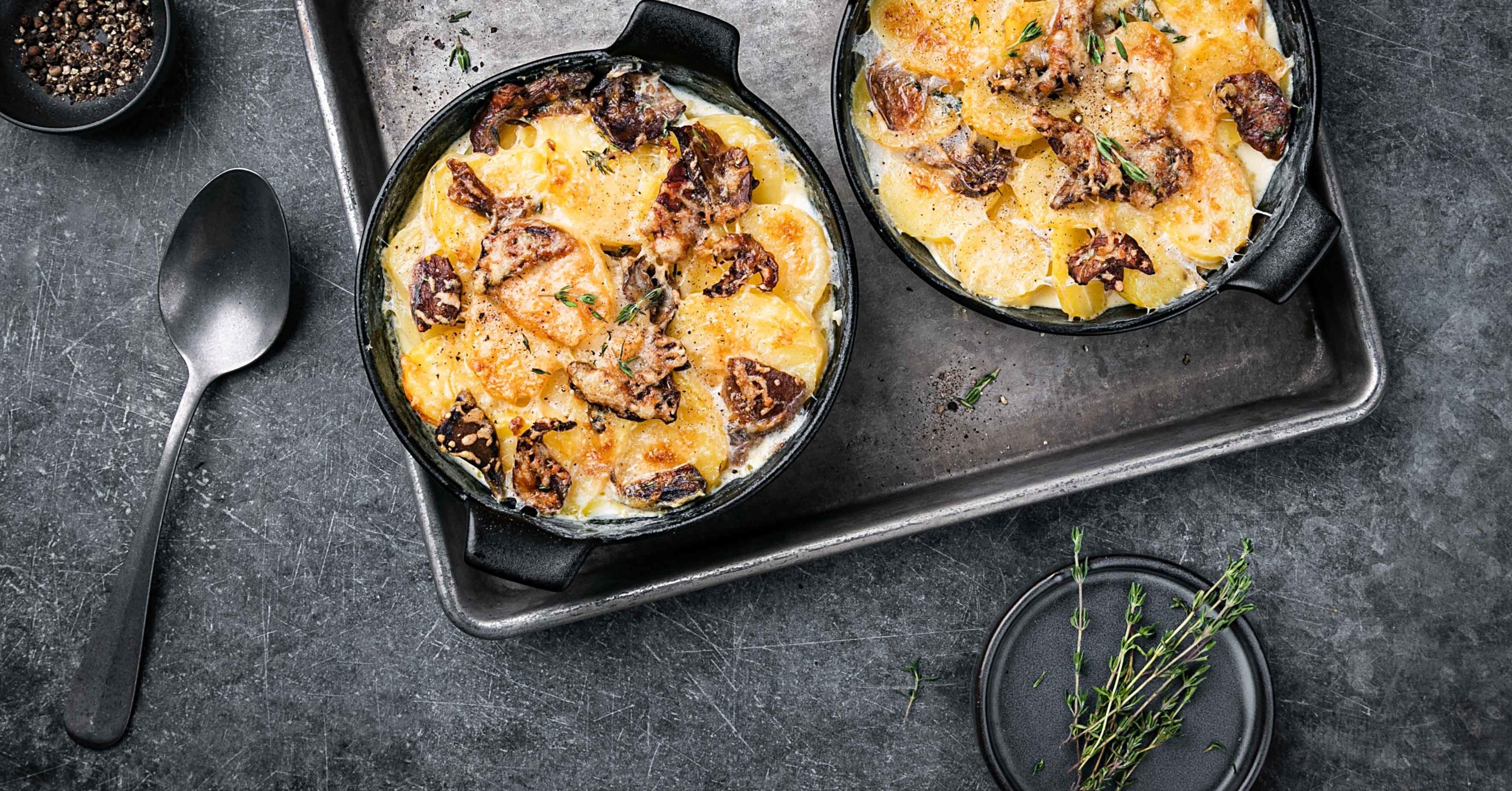 Gratin de pommes de terre aux bolets séchés - Plat principal - Recettes ...